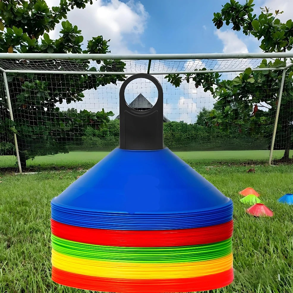 Cônes d'entrainement football